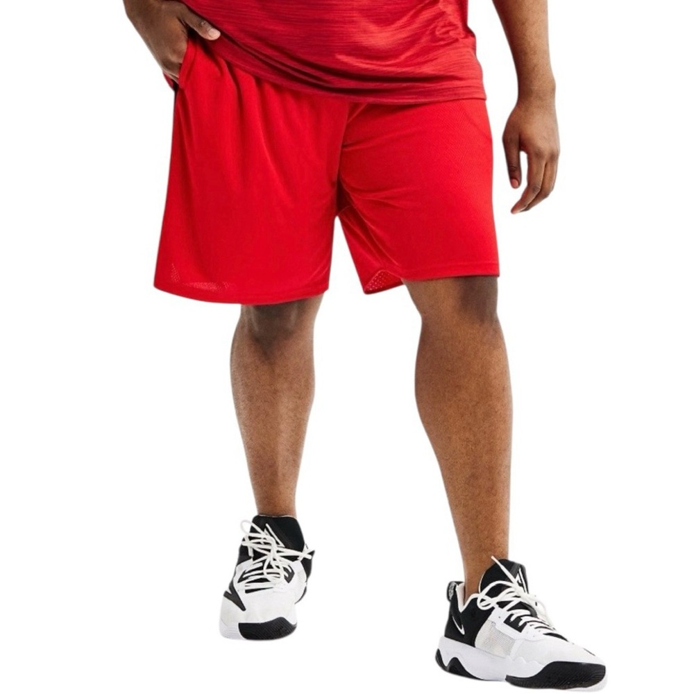 Tek Gear Red Athletic Basketball Shorts (NWT) (Size: L Tall)